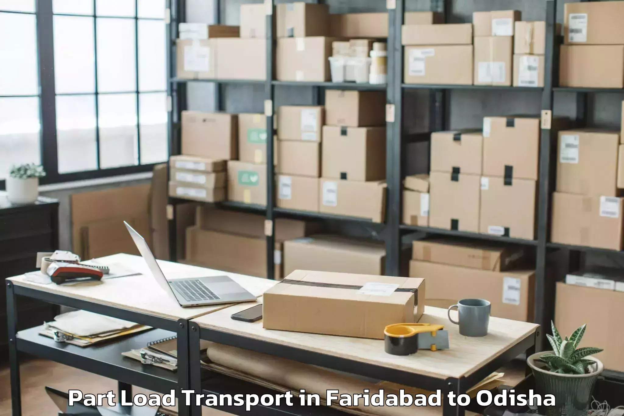 Easy Faridabad to Sambalpur Part Load Transport Booking